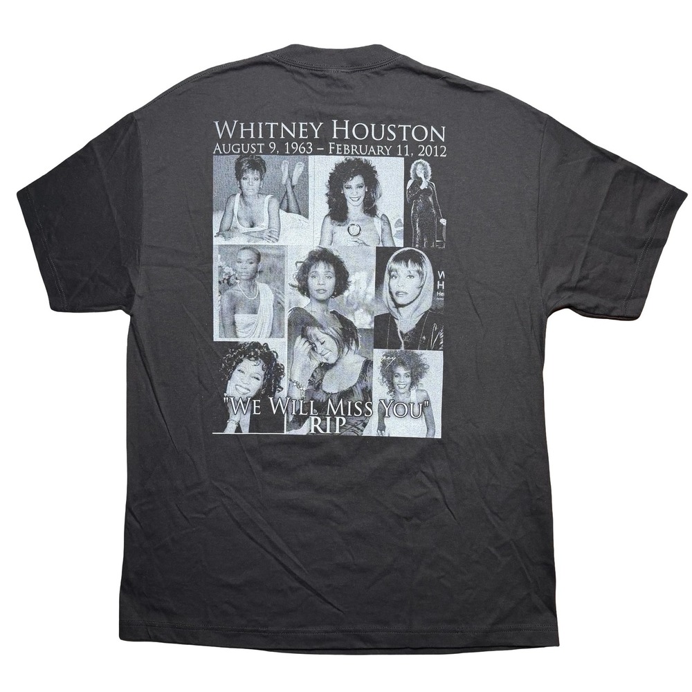 2012 Whitney Houston RIP memorial‎ tribute music shirt - Picture 4 of 7